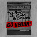 The End of Meat (geschlossene Schlachterei) - T-Shirt - groß/gerader Schnitt
