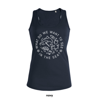 SALE! What do we want to see in the sea? - Tanktop - small/waisted cut (discontinued model)