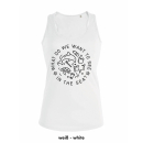 SALE! What do we want to see in the sea? - Tanktop - small/waisted cut white XS (discontinued model)