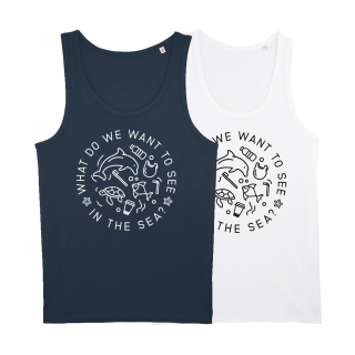 SALE! What do we want to see in the sea? - Tanktop - groß/gerader Schnitt weiß M (Auslaufmodell)