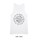 SALE! What do we want to see in the sea? - Tanktop - large/loose cut white 2XL (discontinued model)
