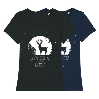 SALE! Shoot Photos not Animals - T-Shirt - small/waisted cut (discontinued model)