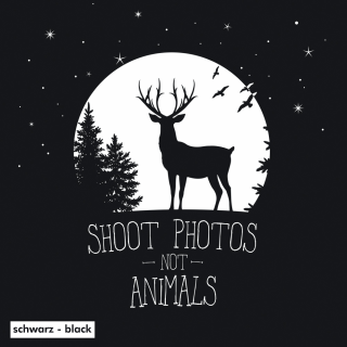 Shoot Photos not Animals - T-Shirt - klein/taillierter Schnitt