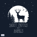 SALE! Shoot Photos not Animals - T-Shirt - small/waisted cut (discontinued model)