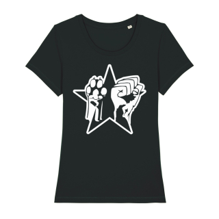 SALE! Paw Fist Star  - T-Shirt - small/waisted cut( discontinued model)