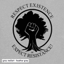 SALE! Respect Existence - T-Shirt - small/waisted cut (discontinued model)