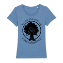 SALE! Respect Existence - T-Shirt - small/waisted cut XS mid heather blue (discontinued model)