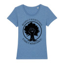 SALE! Respect Existence - T-Shirt - klein/taillierter Schnitt S hellblau meliert (Auslaufmodell)