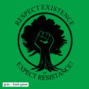 SALE! Respect Existence - T-Shirt - large/loose cut (discontinued model)