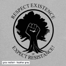 SALE! Respect Existence - T-Shirt - groß/gerader Schnitt XS grün (Auslaufmodell)