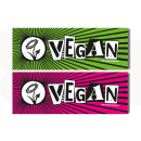 Vegan Logo - Sticker green