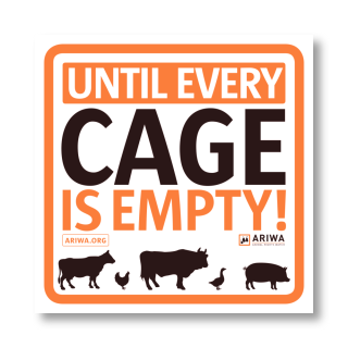 Until Every Cage Is Empty! - Sticker