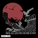 Until all are Free (fence) - Hoodie - medium fit