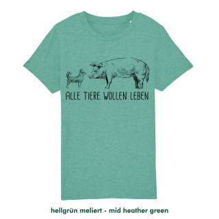 Alle Tiere wollen leben - T-Shirt - kids