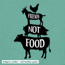 Friends not Food - T-Shirt - Kinder azurblau 110 - 116 cm