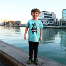 Friends not Food - T-Shirt - Kinder azurblau 110 - 116 cm