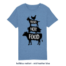 Friends not Food - T-Shirt - Kinder azurblau 110 - 116 cm