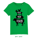 Friends not Food - T-Shirt - Kinder azurblau 110 - 116 cm