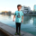 Friends not Food - T-Shirt - Kinder azurblau 110 - 116 cm