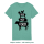 Friends not Food - T-Shirt - Kinder azurblau 110 - 116 cm