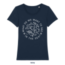 SALE! What do we want to see in the sea? - T-Shirt - klein/taillierter Schnitt XS navy (Auslaufmodell)