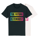The Future is Feminist - T-Shirt - large/loose cut  M black