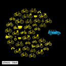 Pacbikes - T-Shirt - groß/gerader Schnitt 3XL navy