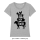 Friends not Food - T-Shirt - small/waisted cut M mid heather blue