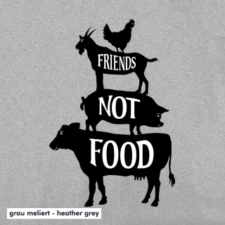 Friends not Food - T-Shirt - large/loose cut 