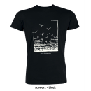 Freedom T-Shirt (white printing) - large/loose cut burgundy 3XL