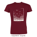 Freedom T-Shirt (white printing) - large/loose cut burgundy 3XL