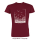 Freedom T-Shirt (white printing) - large/loose cut burgundy 3XL