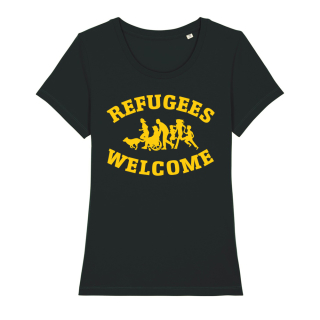SALE! Refugees Welcome - Soli T-Shirt - klein/taillierter Schnitt (Auslaufmodell)