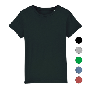 Basic - T-Shirt - Kinder rot meliert 122 - 128 cm