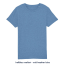 Basic - T-Shirt - Kinder rot meliert 122 - 128 cm