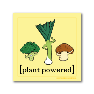 Plant Powered - Aufkleber