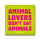 Animal Lovers Dont Eat Animals - Sticker