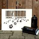 Sprühschablone Animal Liberation - Human Liberation