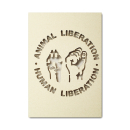 Stencil Animal Liberation - Human Liberation