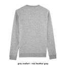 SALE! Basic - Crew Neck Sweater - medium fit XXS heather grey (discontinued model)
