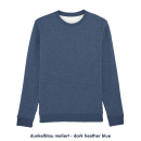 SALE! Basic - Crew Neck Sweater - medium fit XXS heather grey (discontinued model)