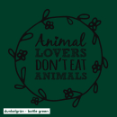 SALE! Animal Lovers Dont Eat Animals - Hoodie - medium fit (discontinued model)