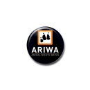 Button: Animal Rights Watch (ARIWA) - schwarz