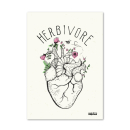 Kunstdruck "Herbivore Heart" 1: mehrfarbiger Druck auf Crush Corn-Papier