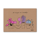 Art Print "All shapes are beautiful" 2: gold print on crush corn paper