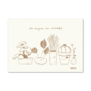 Art Print "All shapes are beautiful" 2: gold print on crush corn paper