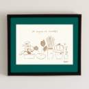 Art Print "All shapes are beautiful" 2: gold print on crush corn paper