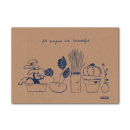 Art Print "All shapes are beautiful" 2: gold print on crush corn paper