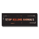 Stop killing animals (A6 long) - Sticker (10x)