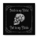 Death in my metal not in my meals - Aufkleber